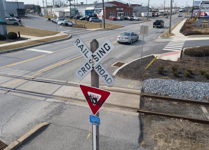 Manheim PIke railroad crossing