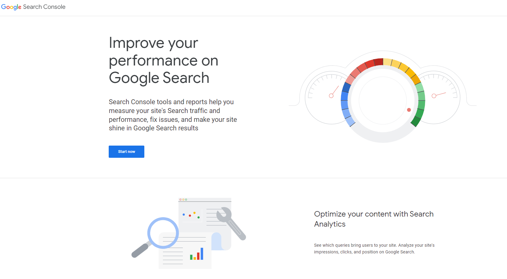 Consola de búsqueda de Google