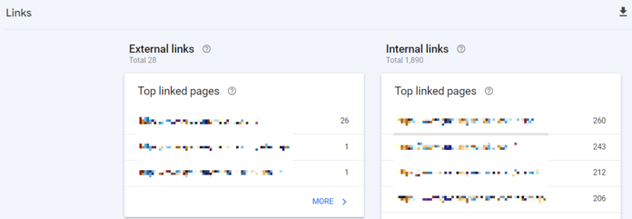 Google Search Console : Rapport sur les backlinks