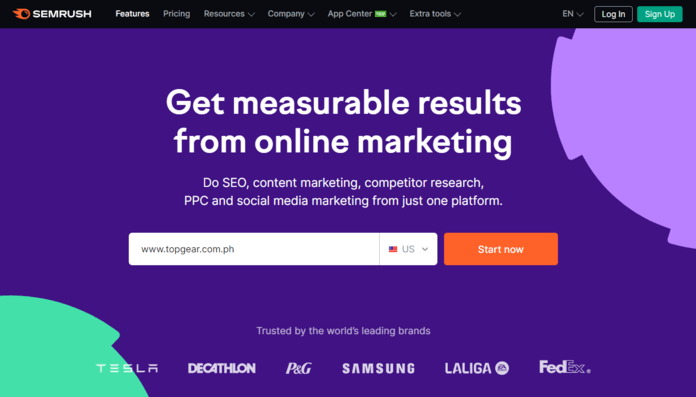 Semrush competitor analysis tool