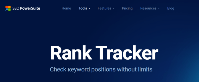 SEO Powersuite rank tracking tool